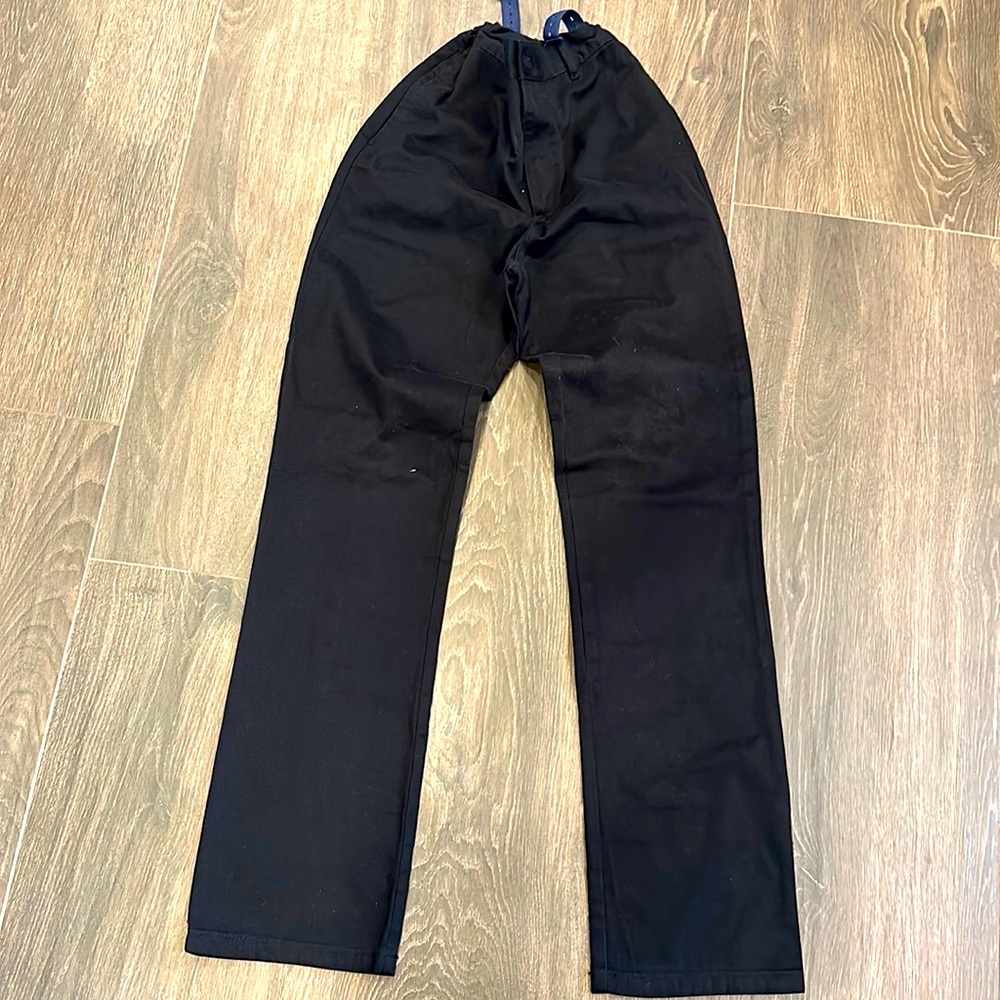 Boys, adjustable waist, black pants